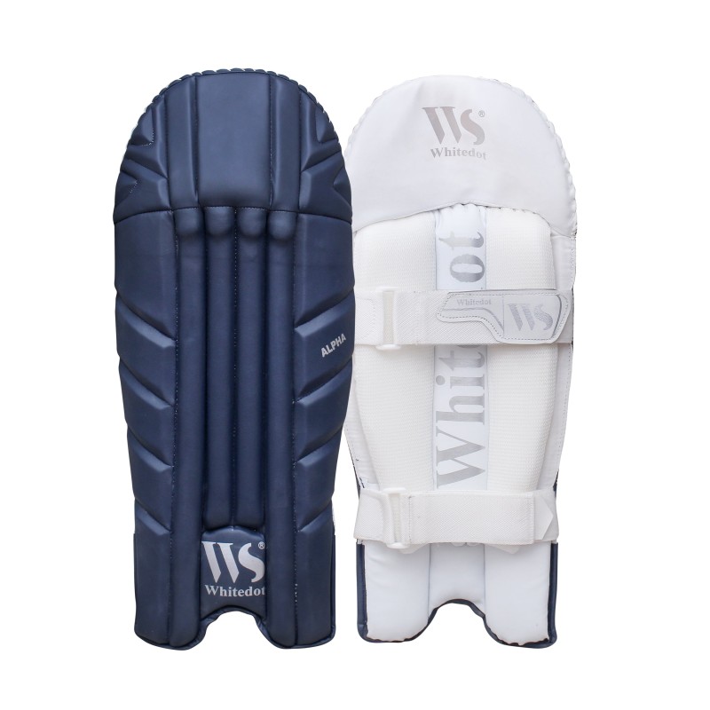 Whitedot Alpha Players Navy Blue Wicket Keeping Pads Whitedot Alpha Players Navy Blue Wicket Keeping Pads