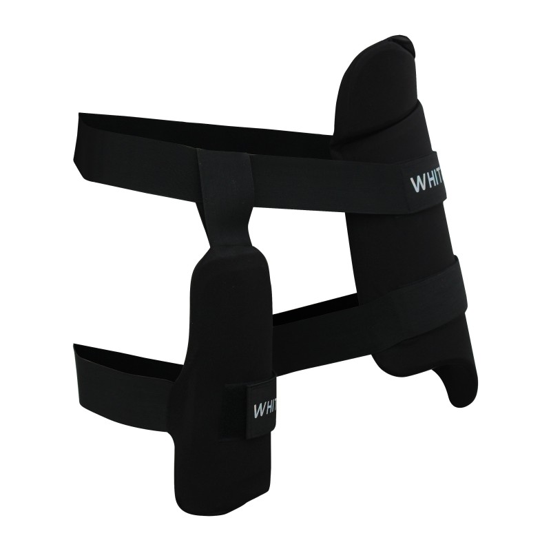 Whitedot Black Combo Cricket Thigh Guard
