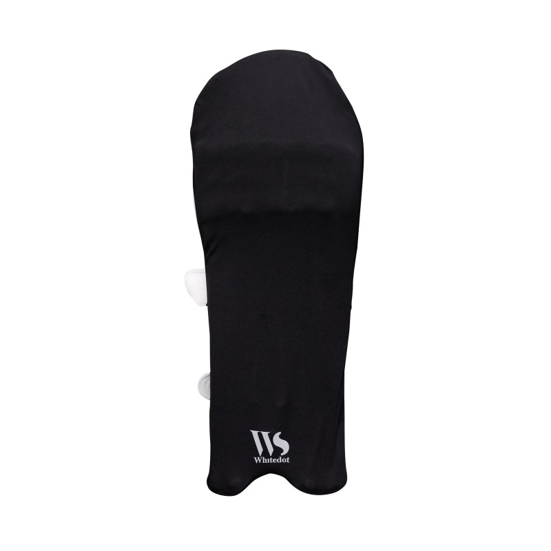 Whitedot Black Half Clads for Batting pads (Batting Legguard Cover) Whitedot Black Half Clads for Batting pads (Batting Legguard Cover)