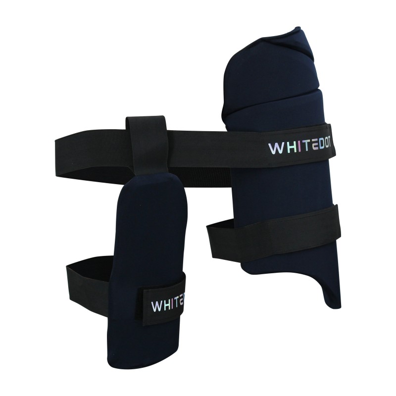 Whitedot Blue Combo Cricket Thigh Guard