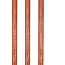 Whitedot Brown Wooden Stumps - Set of 3 stumps and 2 bails