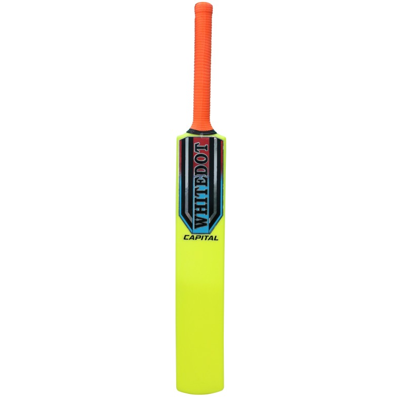 Whitedot Capital Neon Heavy Duty Plastic Cricket Bat for Heavy and Light Tennis Ball Whitedot Capital Neon Heavy Duty Plastic Cricket Bat for Heavy and Light Tennis Ball