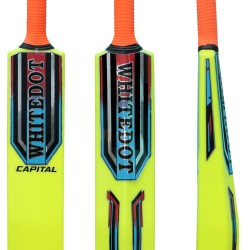 Whitedot Capital Neon Heavy Duty Plastic Cricket Bat for Heavy and Light Tennis Ball