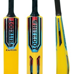 Whitedot Capital Yellow Heavy Duty Plastic Cricket Bat for Heavy and Light Tennis Ball Whitedot Capital Yellow Heavy Duty Plastic Cricket Bat for Heavy and Light Tennis Ball