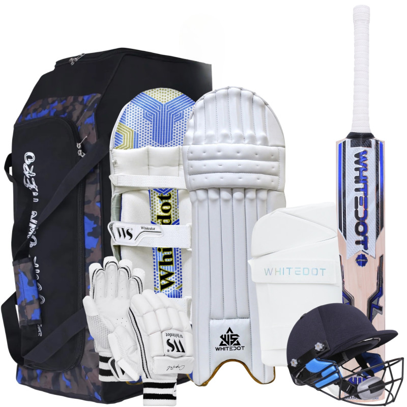 Whitedot Eleanor 6.0 Kashmir Willow Cricket Combo Kit Whitedot Eleanor 6.0 Kashmir Willow Cricket Combo Kit