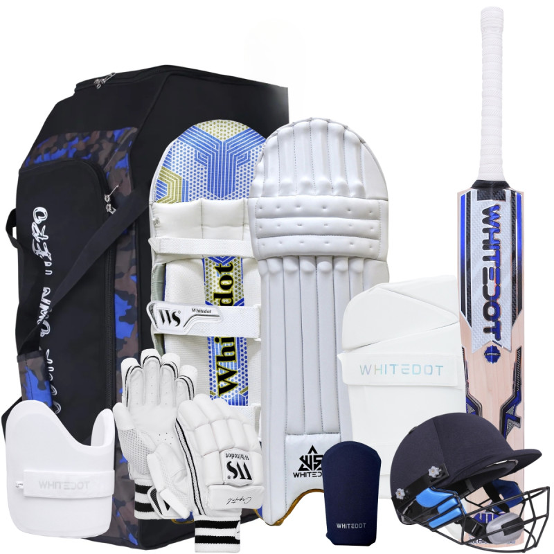 Whitedot Eleanor 8.0 Kashmir Willow Cricket Combo Kit Whitedot Eleanor 8.0 Kashmir Willow Cricket Combo Kit