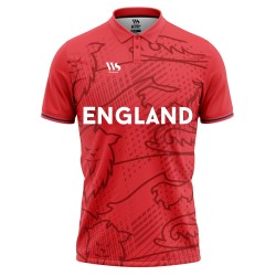 Whitedot England Red Fan Cricket T-shirt Whitedot England Red Fan Cricket T-shirt