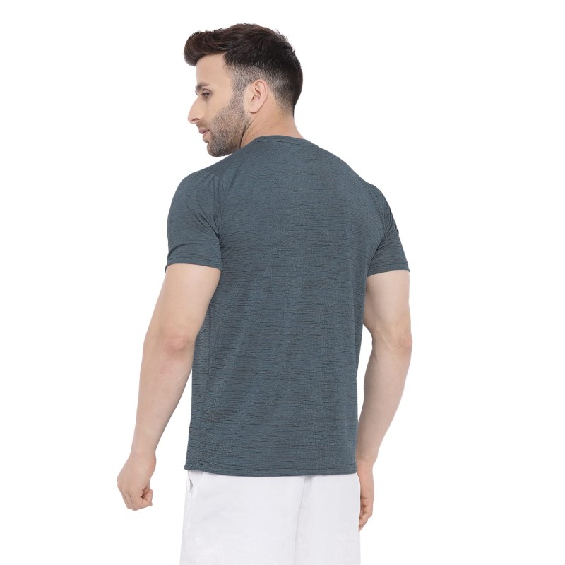 Whitedot FlexFit Round Neck Regular Dry Fit Gym Sports T-Shirt - Light Grey Whitedot FlexFit Round Neck Regular Dry Fit Gym Sports T-Shirt - Light Grey
