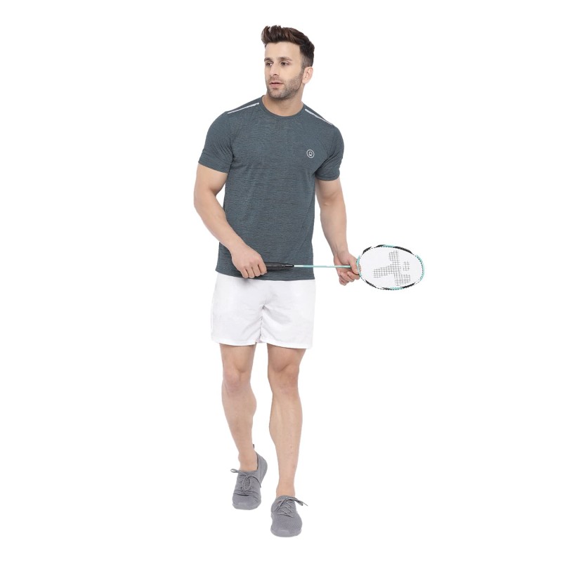 Whitedot FlexFit Round Neck Regular Dry Fit Gym Sports T-Shirt - Light Grey Whitedot FlexFit Round Neck Regular Dry Fit Gym Sports T-Shirt - Light Grey