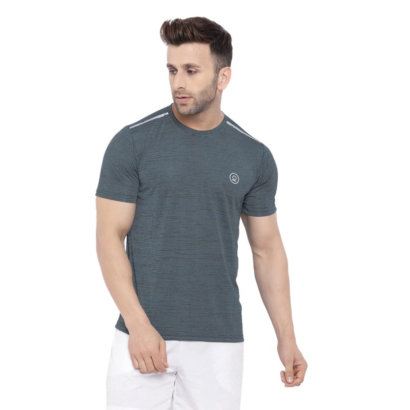 Whitedot FlexFit Round Neck Regular Dry Fit Gym Sports T-Shirt - Light Grey Whitedot FlexFit Round Neck Regular Dry Fit Gym Sports T-Shirt - Light Grey