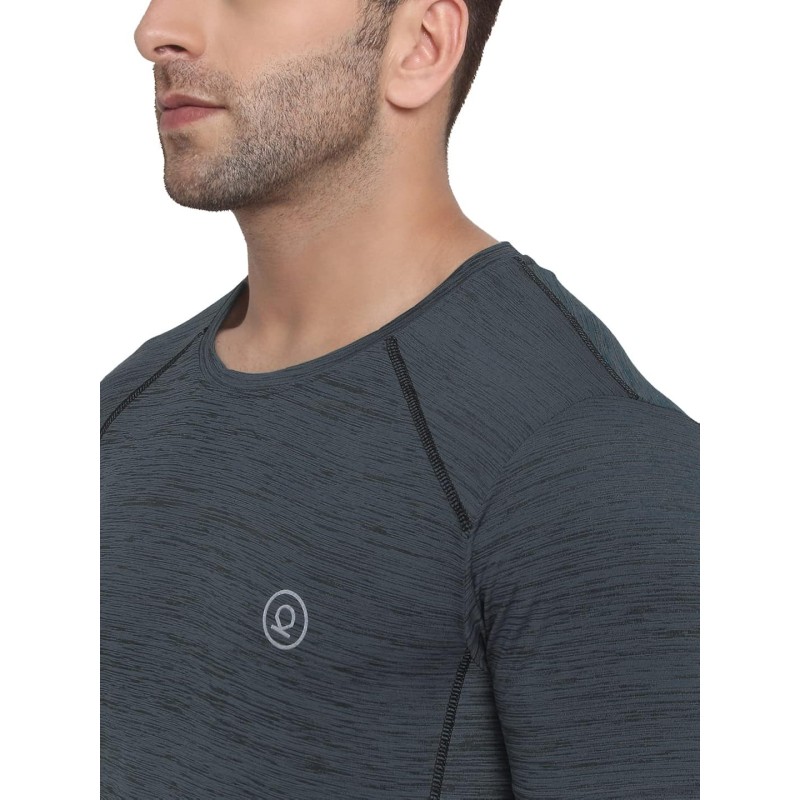 Whitedot FlexFit Round Neck Regular Dry Fit Gym Sports T-Shirt - M-Grey Whitedot FlexFit Round Neck Regular Dry Fit Gym Sports T-Shirt - M-Grey