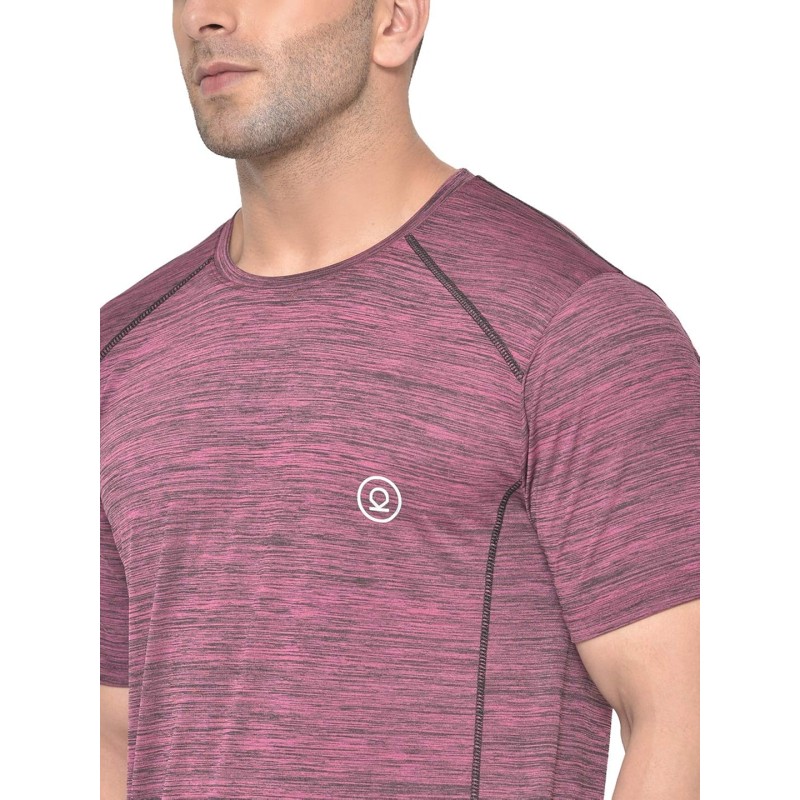 Whitedot FlexFit Round Neck Regular Dry Fit Gym Sports T-Shirt - Magenta Whitedot FlexFit Round Neck Regular Dry Fit Gym Sports T-Shirt - Magenta