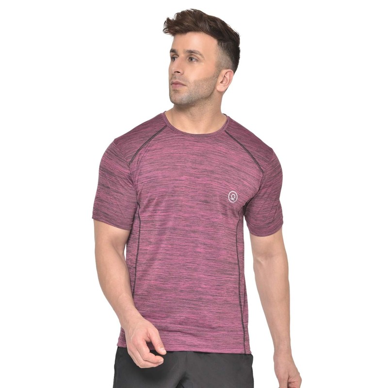 Whitedot FlexFit Round Neck Regular Dry Fit Gym Sports T-Shirt - Magenta Whitedot FlexFit Round Neck Regular Dry Fit Gym Sports T-Shirt - Magenta