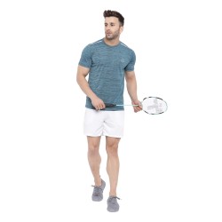 Whitedot FlexFit Round Neck Regular Dry Fit Gym Sports T-Shirt - Sea Green