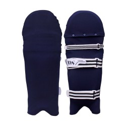 Whitedot Navy Blue Clads for Batting pads (Batting Legguard Cover) Whitedot Navy Blue Clads for Batting pads (Batting Legguard Cover)