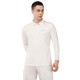 Whitedot Novelty Quick Dry Cricket Polo T-Shirt - Full Sleeves - Off White