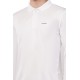 Whitedot Novelty Quick Dry Cricket Polo T-Shirt - Full Sleeves - White