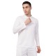 Whitedot Novelty Quick Dry Cricket Polo T-Shirt - Full Sleeves - White