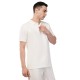 Whitedot Novelty Quick Dry Cricket Polo T-Shirt - Half Sleeves - Off White