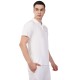 Whitedot Novelty Quick Dry Cricket Polo T-Shirt - Half Sleeves - White