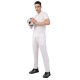 Whitedot Novelty Quick Dry Cricket Polo T-Shirt - Half Sleeves - White