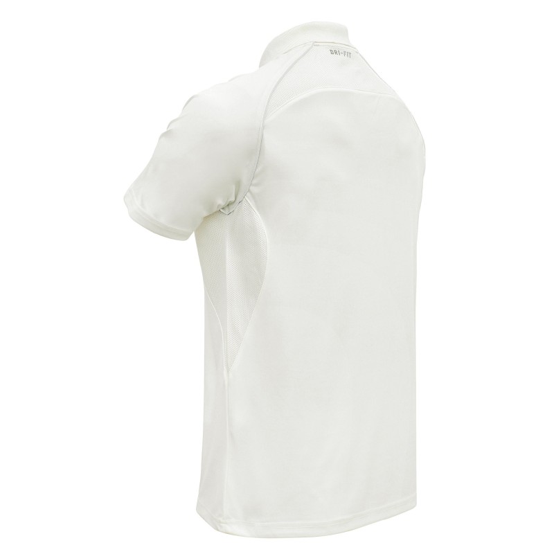 Whitedot Omega Dri-FIT Cricket White Polo T-Shirt Whitedot Omega Dri-FIT Cricket White Polo T-Shirt