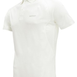 Whitedot Omega Dri-FIT Cricket White Polo T-Shirt