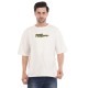Whitedot Space odyssey Cotton Tshirt - White Drop Shoulder 