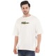 Whitedot Space odyssey Cotton Tshirt - White Drop Shoulder 
