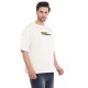 Whitedot Space odyssey Cotton Tshirt - White Drop Shoulder 