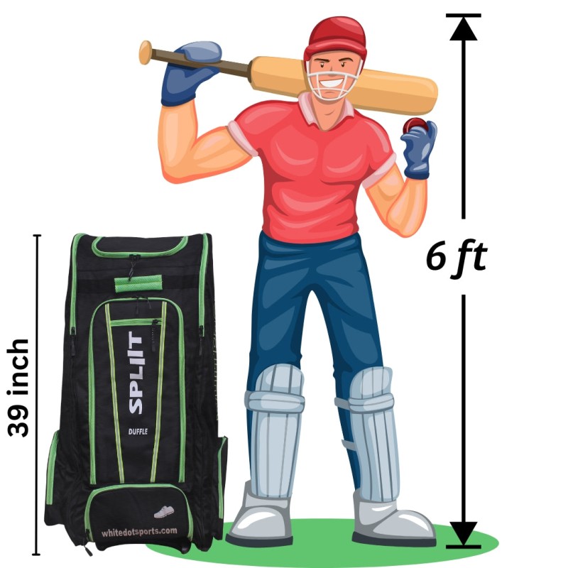 Whitedot Spliit Duffle Wheelie Cricket Kitbag Whitedot Spliit Duffle Wheelie Cricket Kitbag