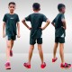 Whitedot Starz Junior Green T-shirt and Shorts Set