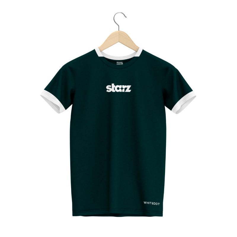 Whitedot Starz Junior Green T-shirt and Shorts Set