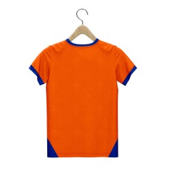 Whitedot Starz Junior Orange T-shirt and Blue Shorts Set