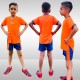 Whitedot Starz Junior Orange T-shirt and Blue Shorts Set