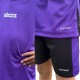 Whitedot Starz Junior Violet T-shirt and Black Shorts Set