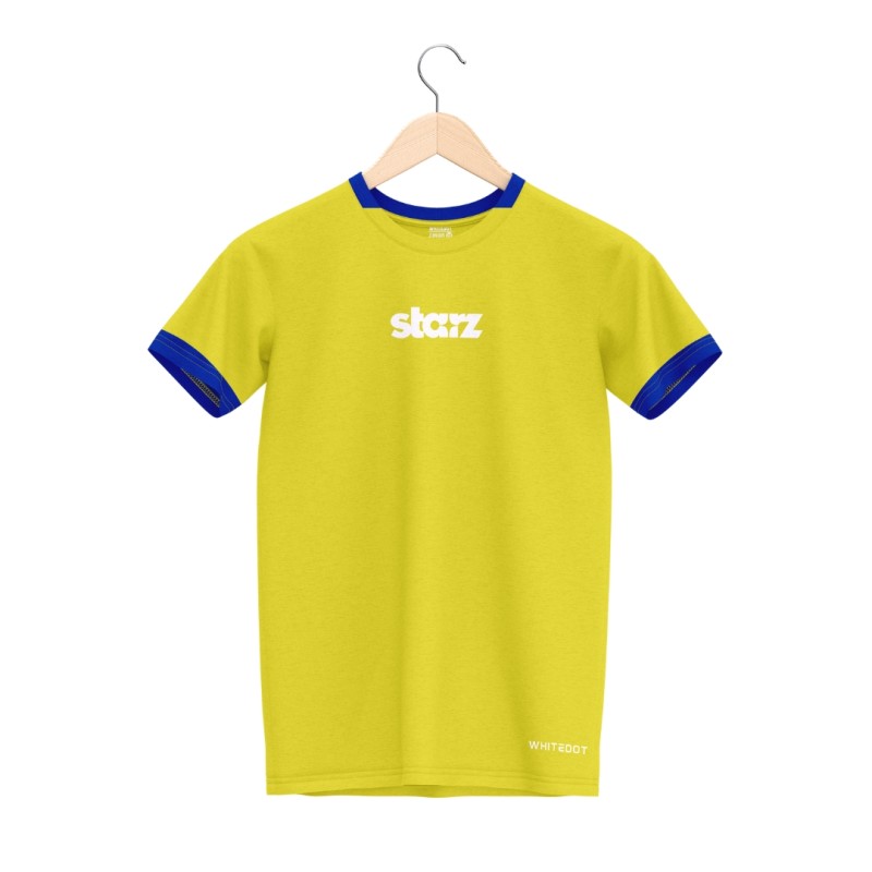 Whitedot Starz Junior Yellow T-shirt and Blue Shorts Set