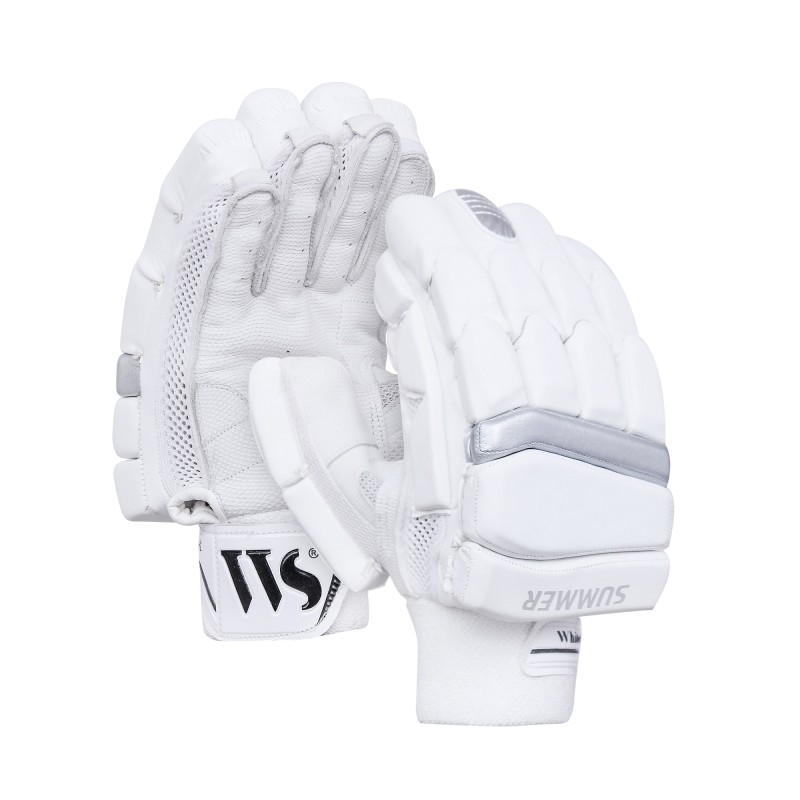 Whitedot Summer White Cricket Batting Gloves