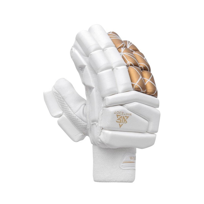 Whitedot Versed White Cricket Batting Gloves Whitedot Versed White Cricket Batting Gloves