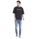 Whitedot Walking Death Cotton Tshirt - Black Drop Shoulder 