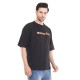 Whitedot Walking Death Cotton Tshirt - Black Drop Shoulder 