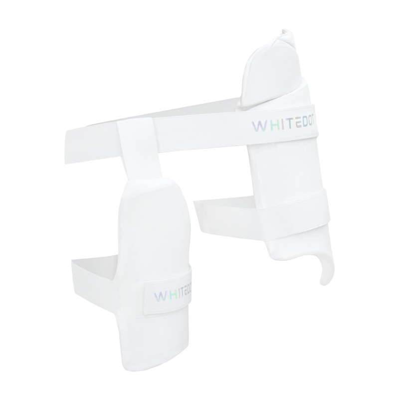 Whitedot White Combo Cricket Thigh Guard