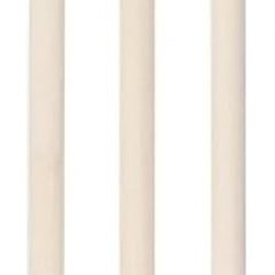 Whitedot White Wooden Stumps - Set of 3 stumps and 2 bails