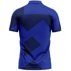 Whitedot Blue Sprit Polo T-Shirt