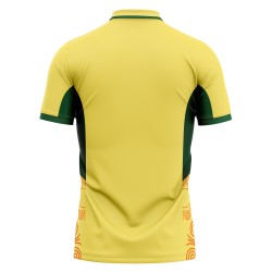 Australia ODI World Cup 2023 Half Sleeves Cricket Fan Jersey - 100% Dryfit Polyester - With Name Personalisation Australia ODI World Cup 2023 Half Sleeves Cricket Fan Jersey - 100% Dryfit Polyester - With Name Personalisation