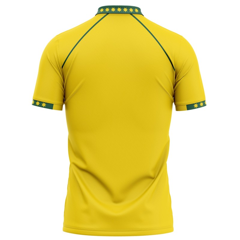 Australia Half Sleeves Cricket Fan Jersey - 100% Dryfit Polyester - With Name Personalization Australia Half Sleeves Cricket Fan Jersey - 100% Dryfit Polyester - With Name Personalization