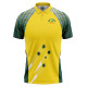 Australia Half Sleeves Cricket Fan Jersey - 100% Dryfit Polyester - With Name Personalization Australia Half Sleeves Cricket Fan Jersey - 100% Dryfit Polyester - With Name Personalization