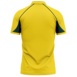 Australia Half Sleeves Cricket Fan Jersey - 100% Dryfit Polyester - With Name Personalization Australia Half Sleeves Cricket Fan Jersey - 100% Dryfit Polyester - With Name Personalization