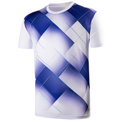 Whitedot Racket Racer Tech Badminton Tshirt - Stretchable 100% Dryfit Polyester