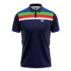Whitedot India Retro Navy Blue Cricket T-shirt